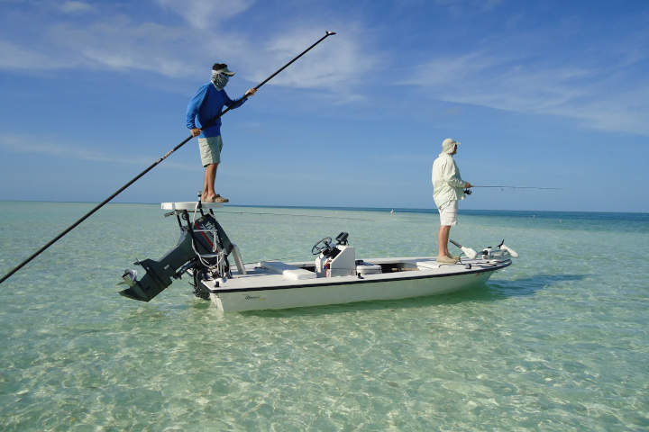 Key West Fly & Spin Fishing Charters - Fishing the flats for Tarpon